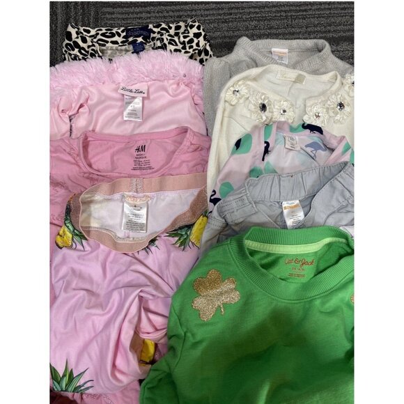 Girls Size 4 Clothing Bundle – 9-Piece Lot Sweaters Pants Dress Faux Fur Vest – - Picture 12 of 12